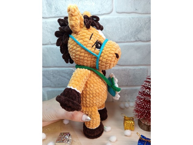 Конячка плюшева, ручна робота