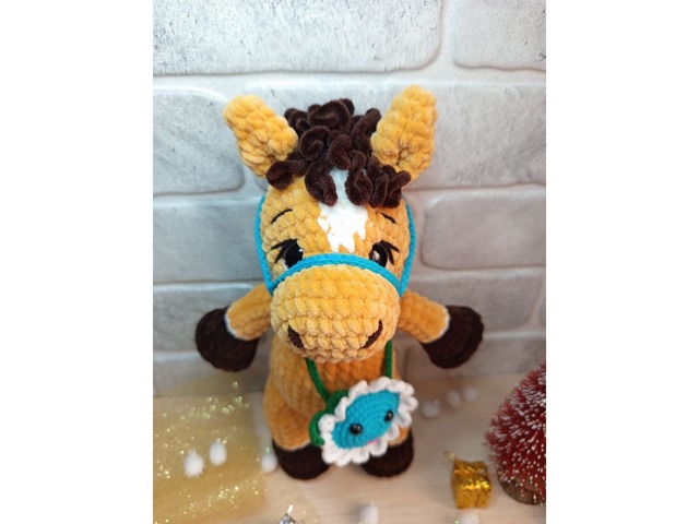 Конячка плюшева, ручна робота