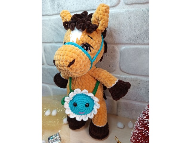 Конячка плюшева, ручна робота