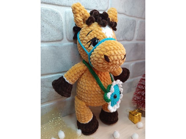 Конячка плюшева, ручна робота