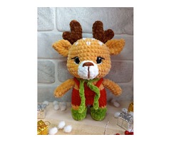 Олень плюшевий, ручна робота