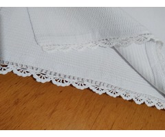 Полотенце вафельное с ажурной каймой