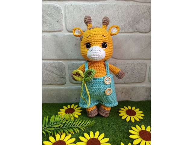 Жираф, м'яка іграшка, ручна робота