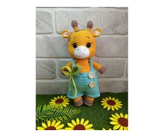 Жираф, м'яка іграшка, ручна робота