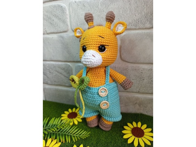 Жираф, м'яка іграшка, ручна робота
