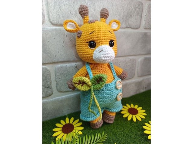 Жираф, м'яка іграшка, ручна робота