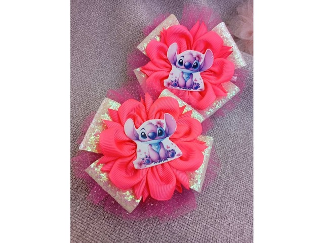 Дитячі заколочки Стіч ручної роботи