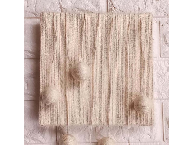 Диптих «Кульки» | картина у стилі фібер арт, бохо