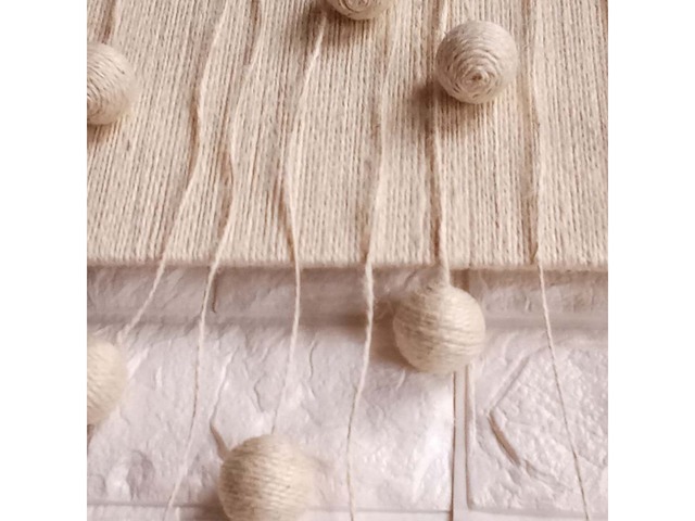 Диптих «Кульки» | картина у стилі фібер арт, бохо