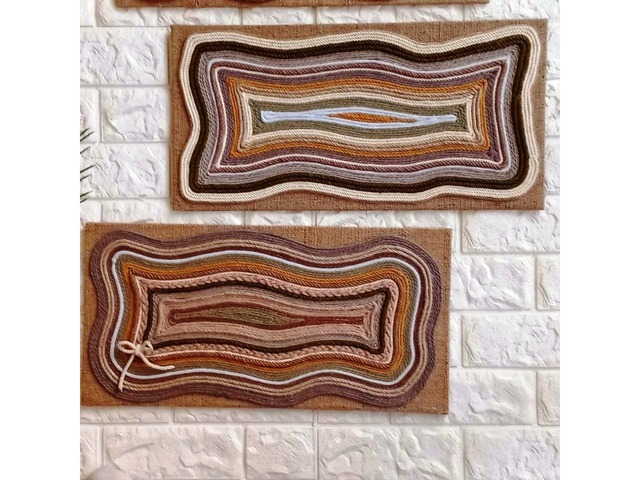 Триптих у техніці волоконне мистецтво | картина на стіну