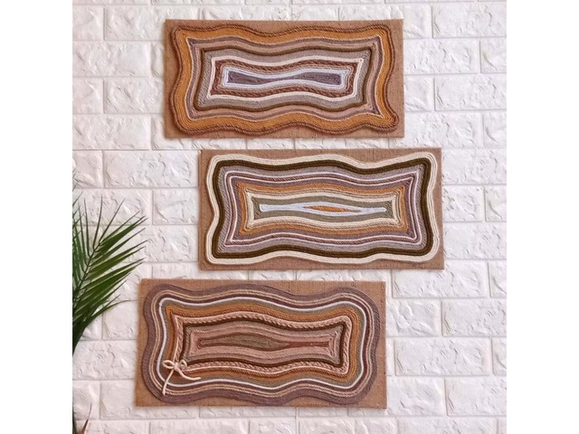 Триптих у техніці волоконне мистецтво | картина на стіну