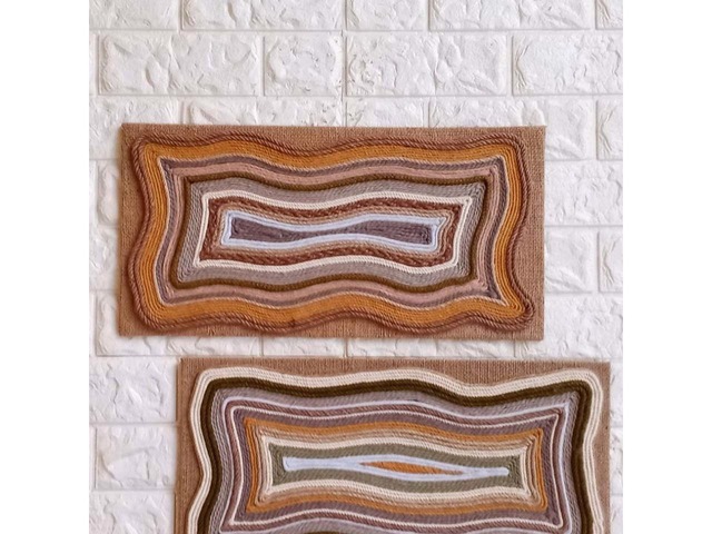 Триптих у техніці волоконне мистецтво | картина на стіну