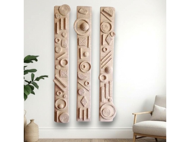 Триптих у стилі бохо ручної роботи для інтер’єру (75×8 см – 3шт)