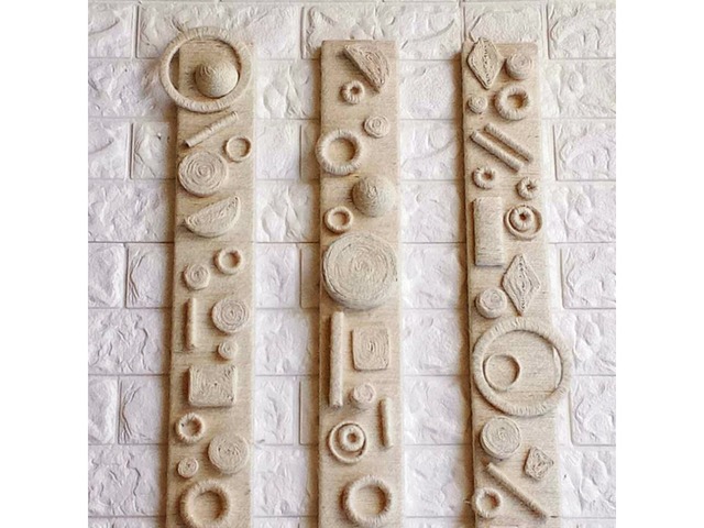 Триптих у стилі бохо ручної роботи для інтер’єру (75×8 см – 3шт)