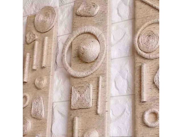 Триптих у стилі бохо ручної роботи для інтер’єру (75×8 см – 3шт)