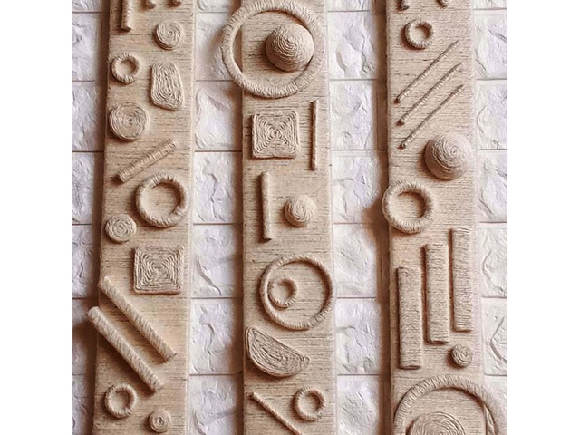 Триптих у стилі бохо ручної роботи для інтер’єру (75×8 см – 3шт)