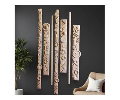 Стильний інтер’єрний декор для стіни у сучасному стилі бохо. Декор на стіну у білому кольрі