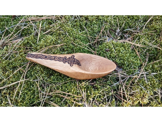 Дерев'яна похідна ложка в скандинавському стилі