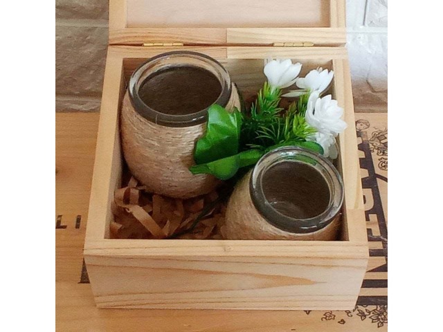 Подарунковий набір «Міні-вазочки» для дівчини, мами, подрузі