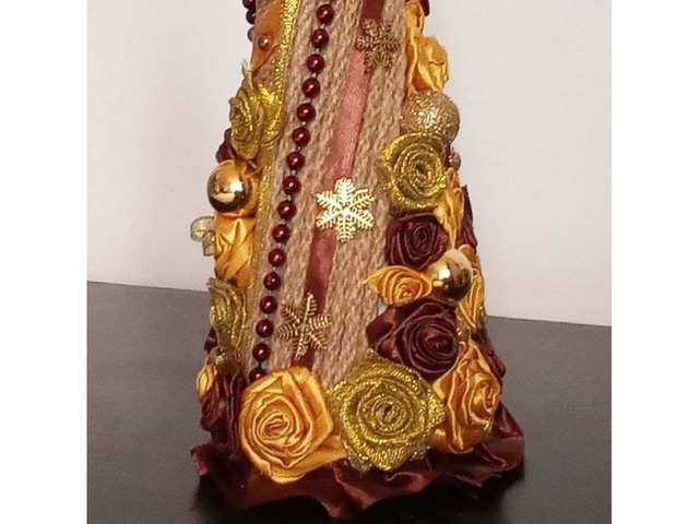 Міні новорічна ялинка в стилі бохо