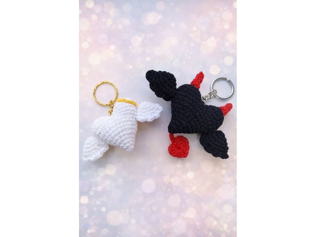 Брелок сердце з крильцями