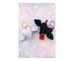 Брелок сердце з крильцями