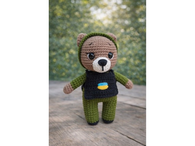 В'язані іграшки, талісмани, воїни зсу, ручна робота