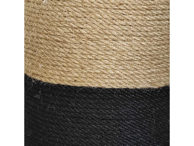 Висока підлогова ваза з джутовим декором (80 см) – рустик, бохо, лофт стиль