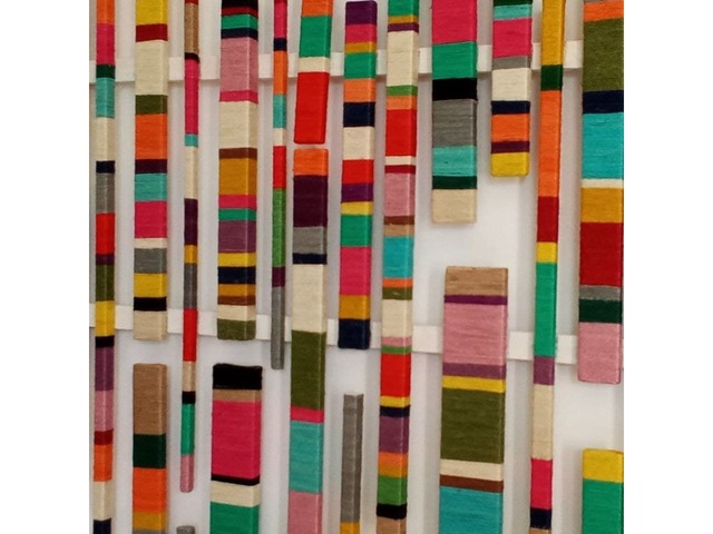 Настінна інсталяція, панно з кольорового джуту