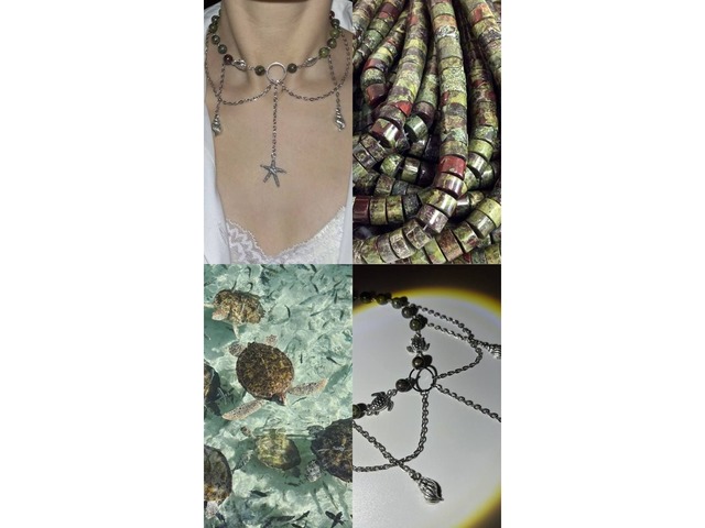 Прикраса із намистин Морські Скарби