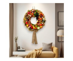 Український фруктово-овочевий вінок у стилі рустик – настінний декор ручної роботи