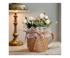 Чашечка-вазочка для весільного декору в стилі рустик, ручна робота