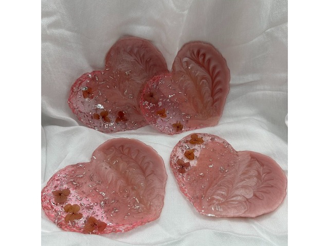 Набір підставок з епоксидної смоли під чашки, келихи.