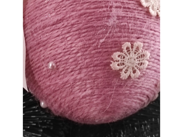 Велика красива Різдвяна куля ручної роботи, декор та подарунок