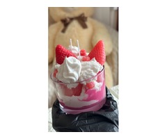 Свічка Полунично малиновий пломбір