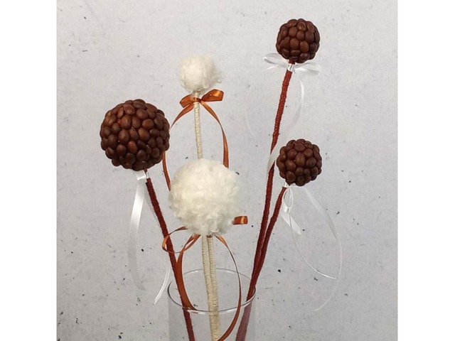 Декоративна композиція «Кава з пінкою» для затишних інтер’єрів