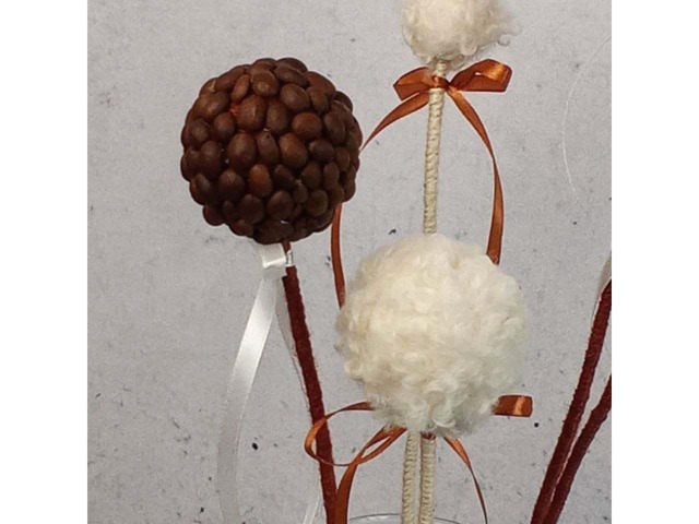 Декоративна композиція «Кава з пінкою» для затишних інтер’єрів