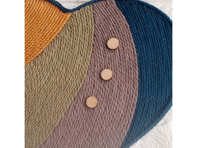 Настінний декор «Сердечка» у стилі бохо та рустик