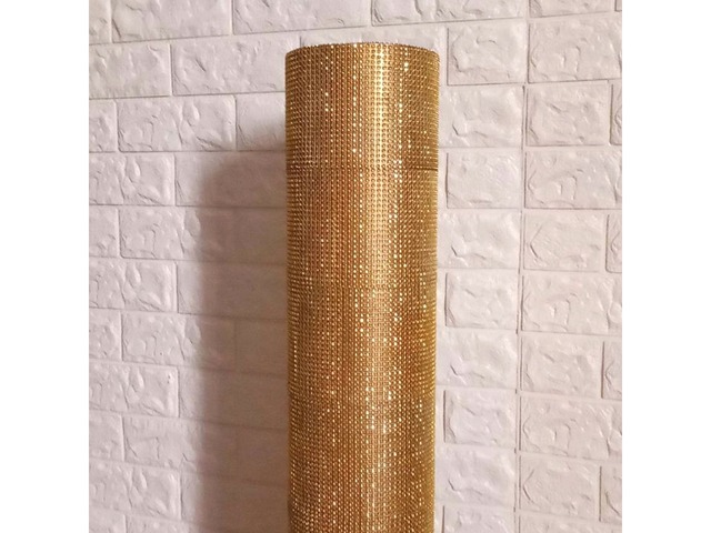 Висока золота підлогова ваза 80 см циліндрична форма декор для інтер’єру