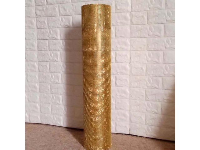 Висока золота підлогова ваза 80 см циліндрична форма декор для інтер’єру
