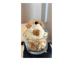 Свічка карамельно шоколадний десерт