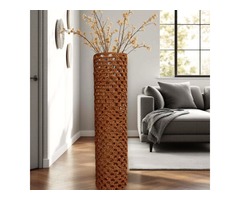 Велика підлогова ваза ручної роботи в стилі бохо, висота 68 см