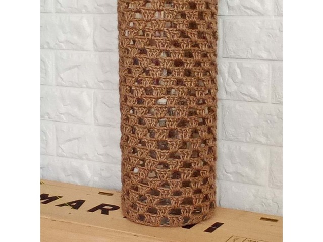 Велика підлогова ваза ручної роботи в стилі бохо, висота 68 см