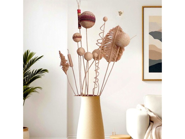 Декоративний букет для високих підлогових ваз, ручна робота, висота 135 см