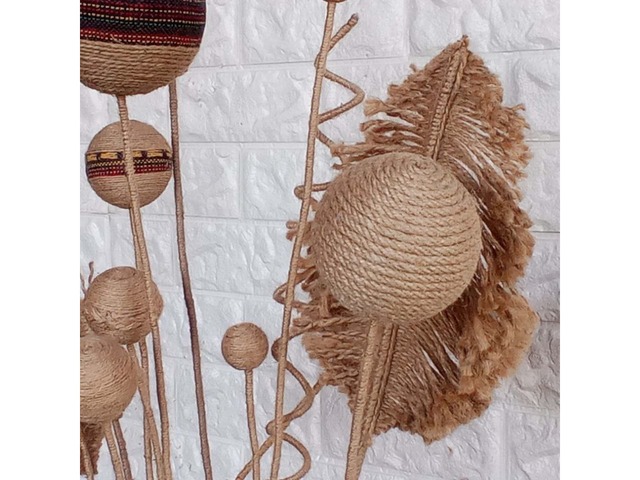 Декоративний букет для високих підлогових ваз, ручна робота, висота 135 см