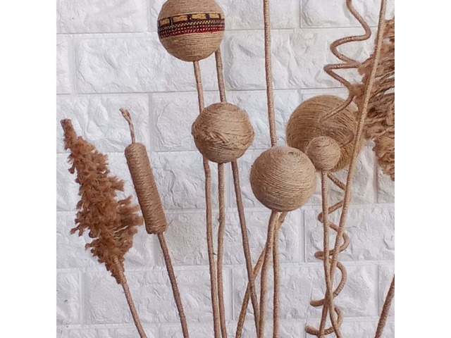 Декоративний букет для високих підлогових ваз, ручна робота, висота 135 см