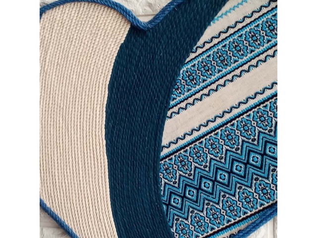 Триптих «Сердечки» в етнічному стилі – настінний декор для дому