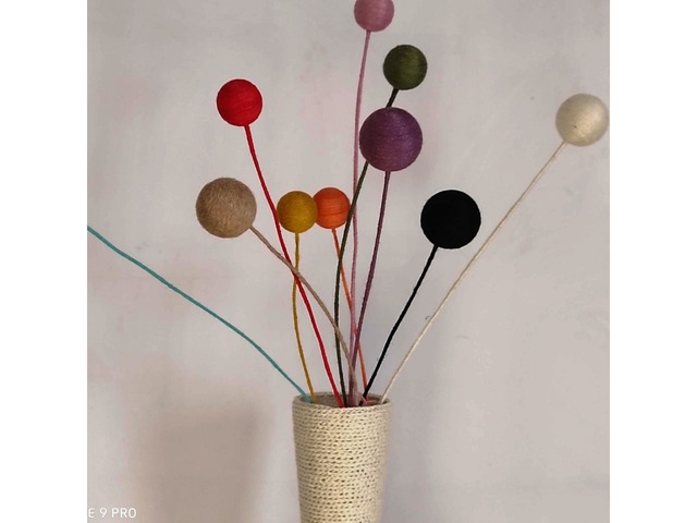 Декоративні кулі на довгій ніжці для високих ваз