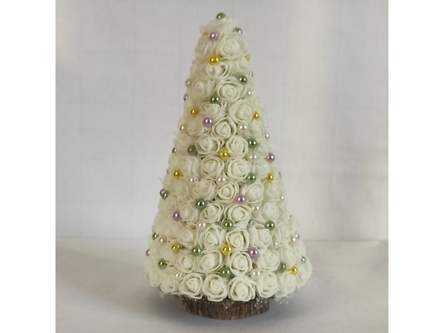 Новорічна сувенірна ялинка ручної роботи, 16 см