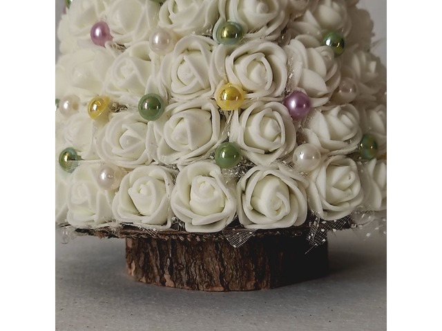 Новорічна сувенірна ялинка ручної роботи, 16 см